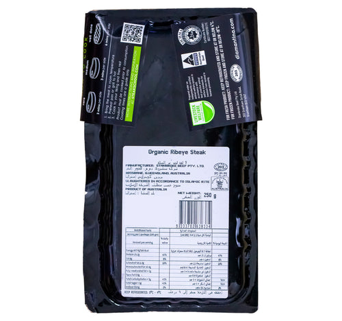 Diamantina Organic Rib Eye Steak 250 g