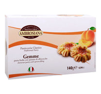 Ambrosiana Gemme Shortcrust Pastry with Apricot Filling 140 g