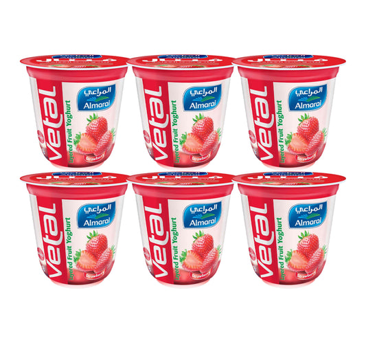 زبادي المراعي بنكهة الفراولة 140 جم 5+1