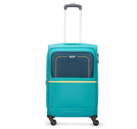VIP Evolve Plus 4 Wheel Soft Trolley 55cm Teal Blue