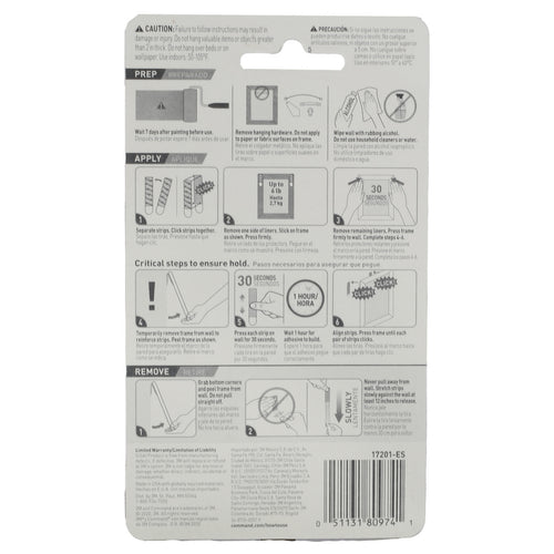 3M Medium Picture Hanging Strips, 17201