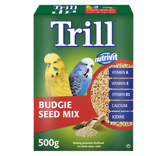 Trill Budgie Seed Mix Bird Food 500 g