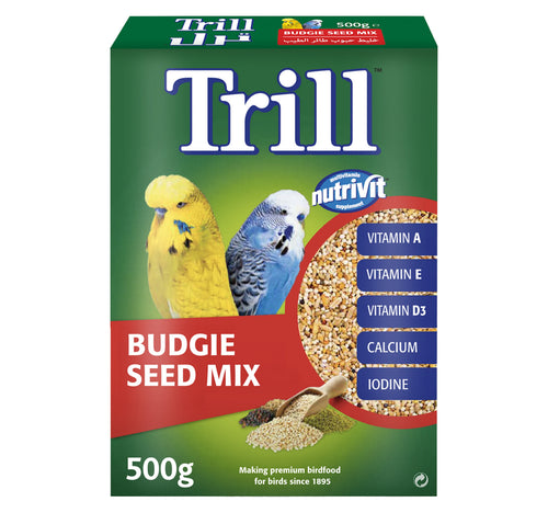Trill Budgie Seed Mix Bird Food 500 g