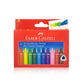 Faber-Castell Triangular Wax Crayons 12 Pieces
