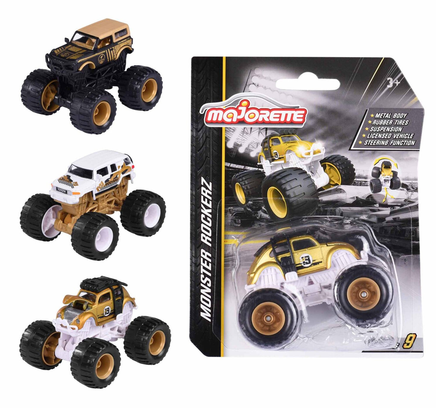 Majorette Monster Rockers Car, 1 pc Assorted , 212054033
