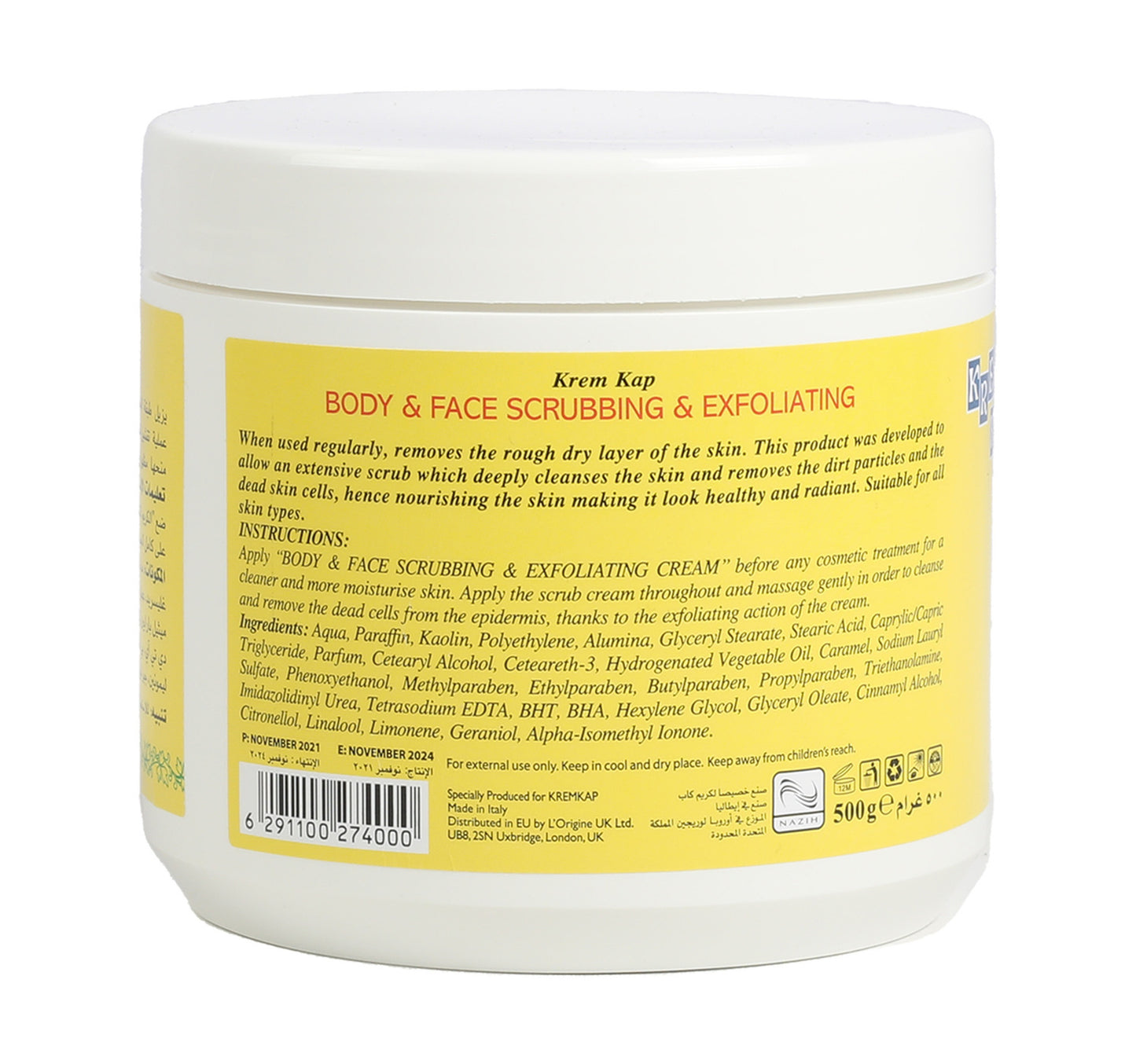 Krem Kap Body & Face Scrubbing Cream 500 g