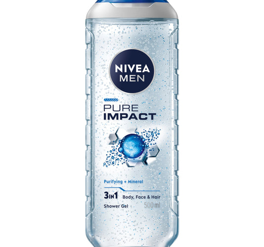 Nivea Men Pure Impact 3in1 Shower Gel 500 ml