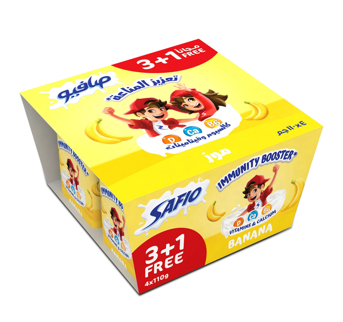 Safio Banana Yogurt 110 g 3+1