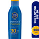 كريم نيفيا صن بروتكت آند مويستشر للحماية من الشمس بعامل حماية 30، لوشن واقي من الشمس 200 مل