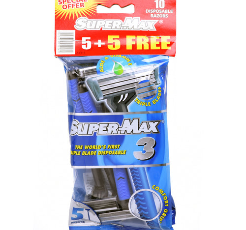 Super Max Men Disposable Triple Blade 5 pcs
