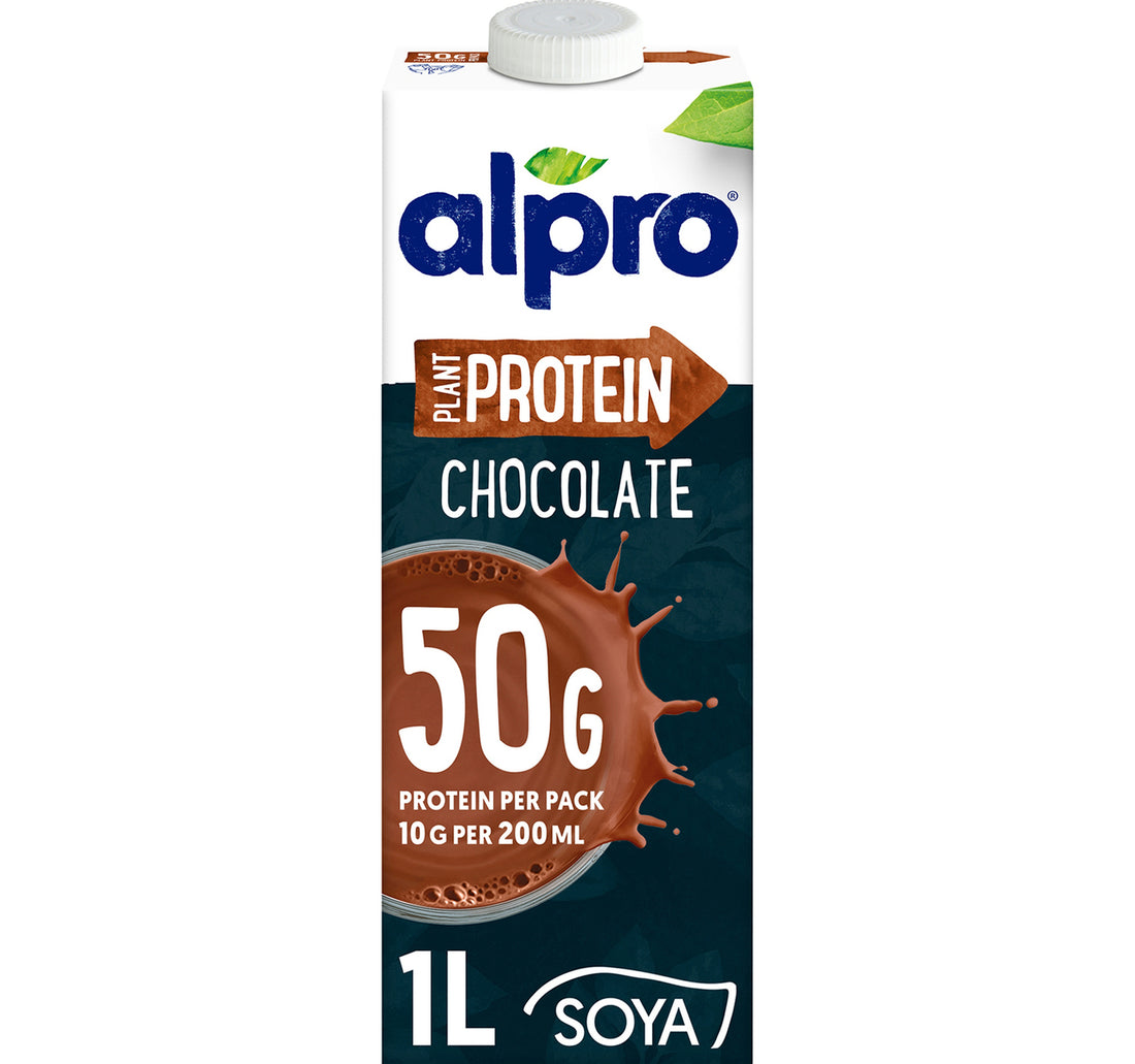 مشروب بروتين نباتي بنكهة الشوكولاتة والصويا من ألبرو، 1 لتر
