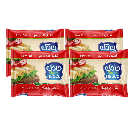 Nadec Cheese Slices Low Fat 200 g 3+1