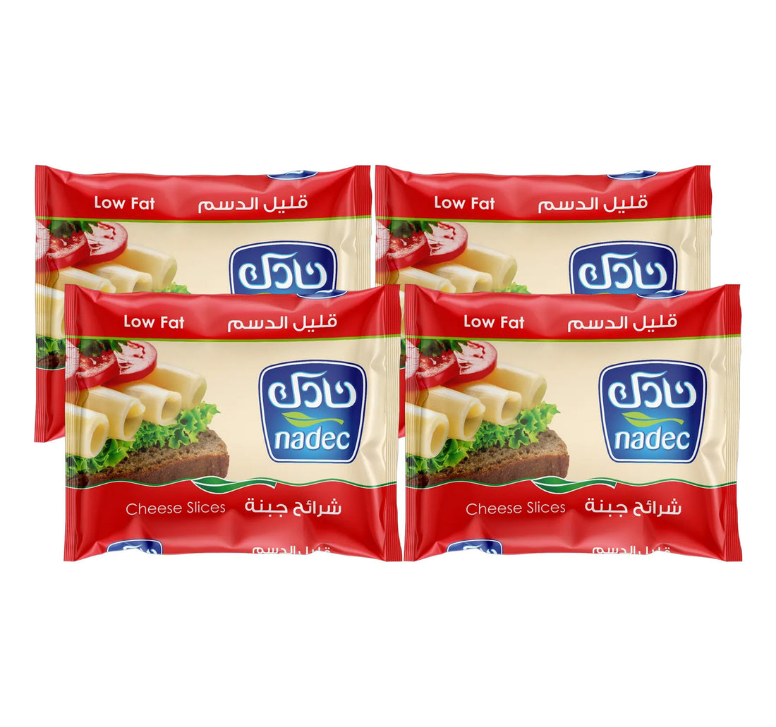Nadec Cheese Slices Low Fat 200 g 3+1