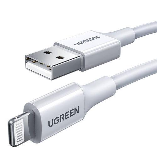 Ugreen USB-A to Lightning Cable, 2 m, White, 20730 Lulu Hypermarket