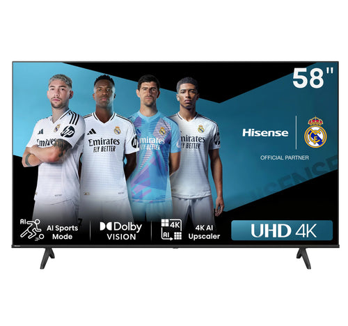 Hisense 58 Inches 4K Smart LED TV (2024), 58A61N