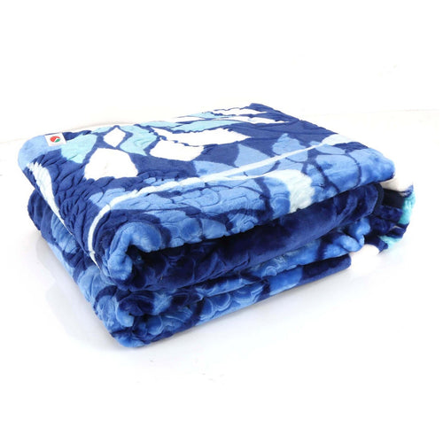 Maple Leaf Blanket Embossed Size160x220 1.6kg Assorted Colors & Designs Per Piece