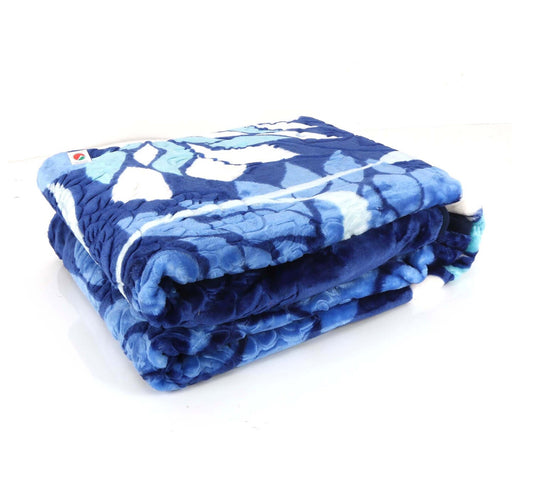 Maple Leaf Blanket Embossed Size160x220 1.6kg Assorted Colors & Designs Per Piece