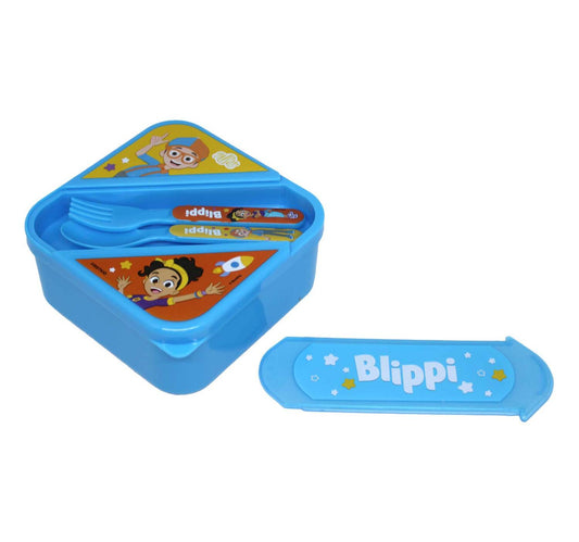 Blippi Lunch Box with Cutlery