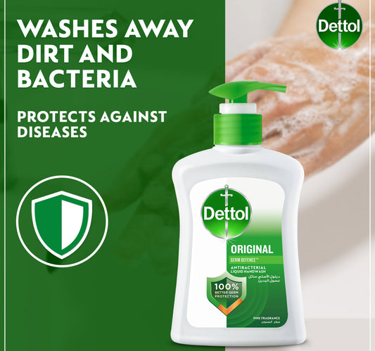 Dettol Handwash Liquid Soap Original Pump Pine Fragrance 400 ml