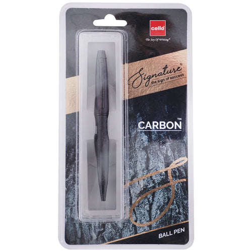 Cello Signature Carbon Ball Pen, Blue