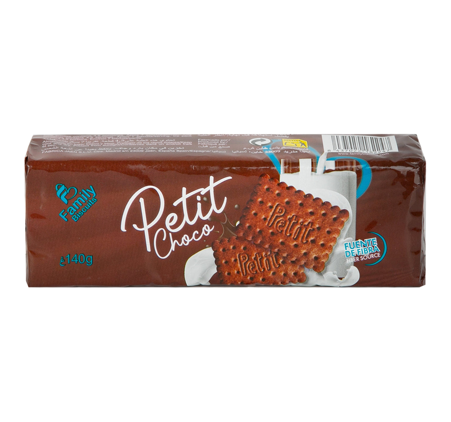 Family Biscuits Petit Choco Fiber Source 140 g