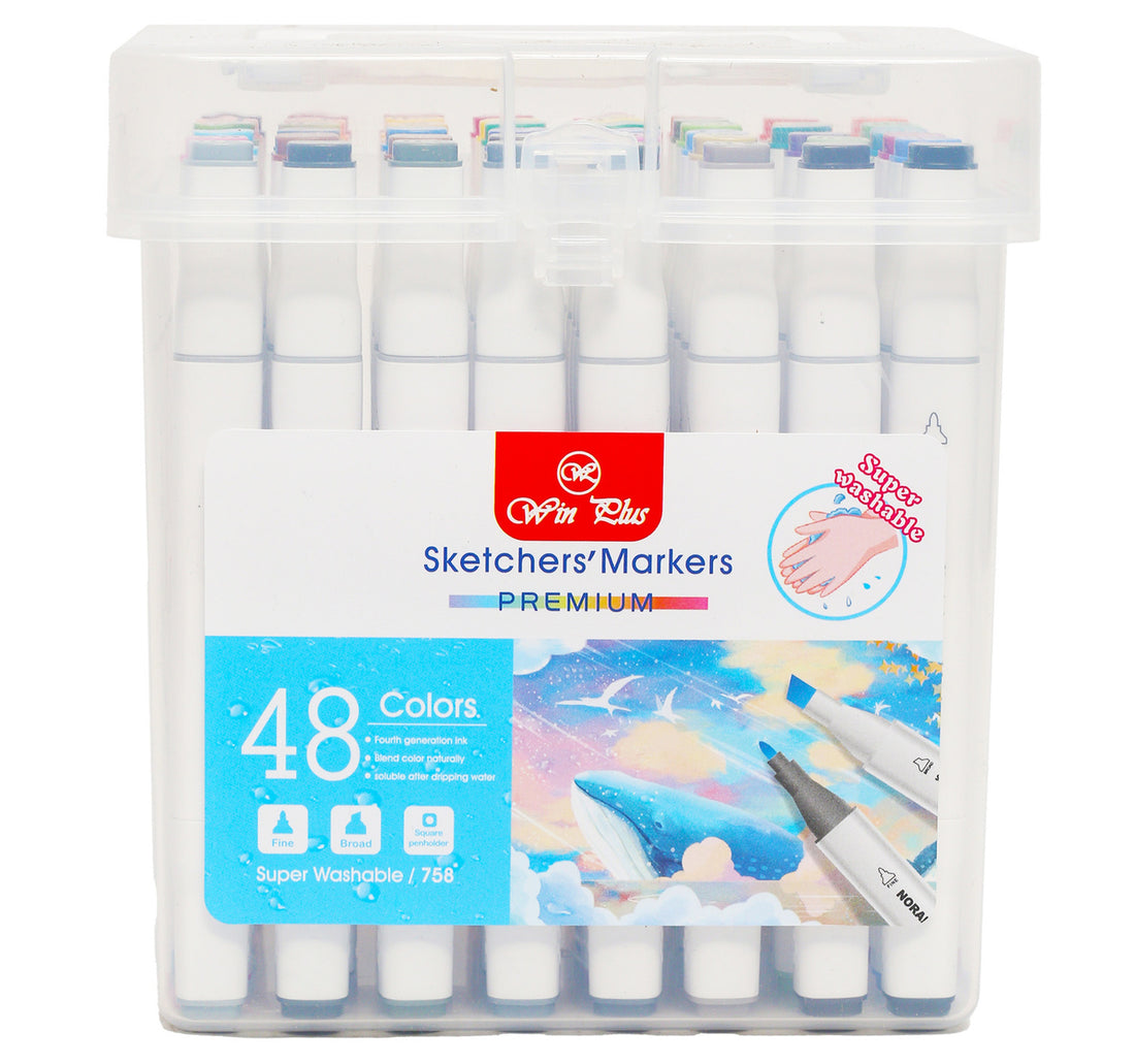 Win Plus Color Marker Pen NY-758 48 Colors