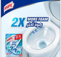 Harpic Active Fresh Water Toilet Cleaner Rim Block Marine Splash Scent Value Pack 3 x 35 g