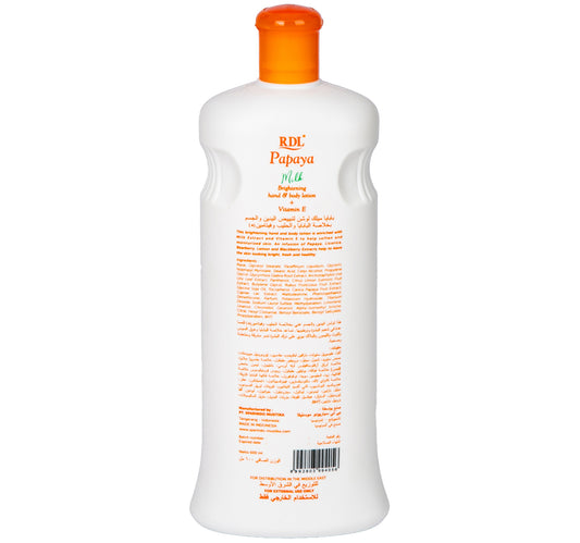RDL Papaya Extract Milk Hand & Body Lotion 600 ml