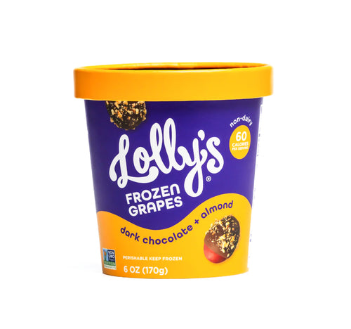 Lolly's Frozen Grapes Dark Chocolate + Almond Non-Diary 170 g