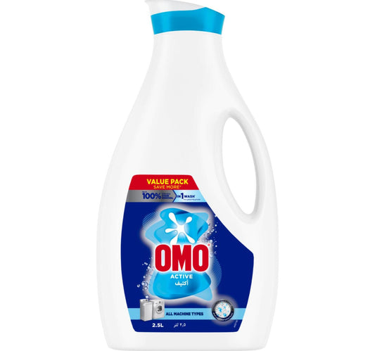 Omo Liquid Laundry Detergent, Active Value Pack 2.5 Litres