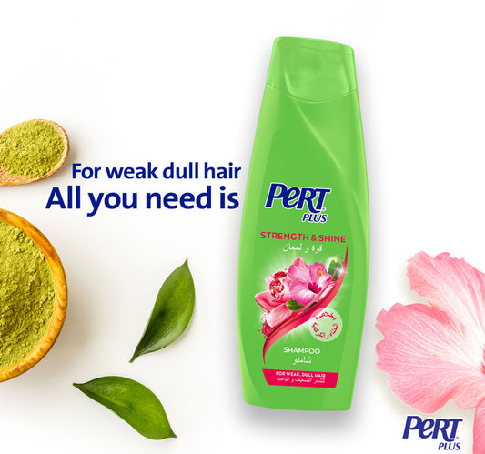 Pert Plus Strength & Shine Shampoo with Henna and Hibiscus Extract 600 ml