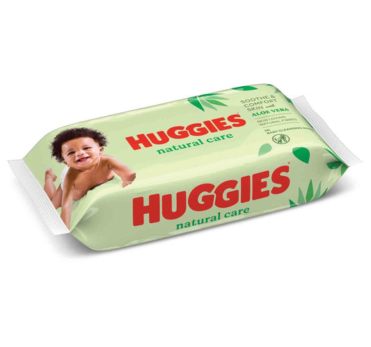 Huggies Natural Baby Wipes Aloe Vera Wipes 56 pcs