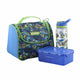Maxi Lunch hBag+Lunch Box+Water Bottle Set-Blue