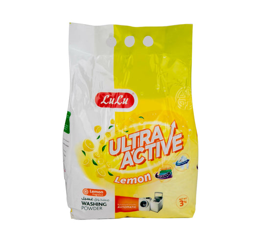 مسحوق غسيل لولو ألترا أكتيف برائحة الليمون 3 كجم