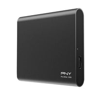 قرص SSD خارجي PNY Elite بسعة 960 جيجابايت ومنفذ USB 3.1 - رمادي غامق