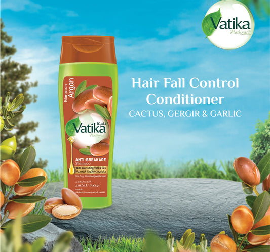 Vatika Naturals Moroccan Argan Anti-Breakage Shampoo For Dry Unmanageable Hair 400 ml