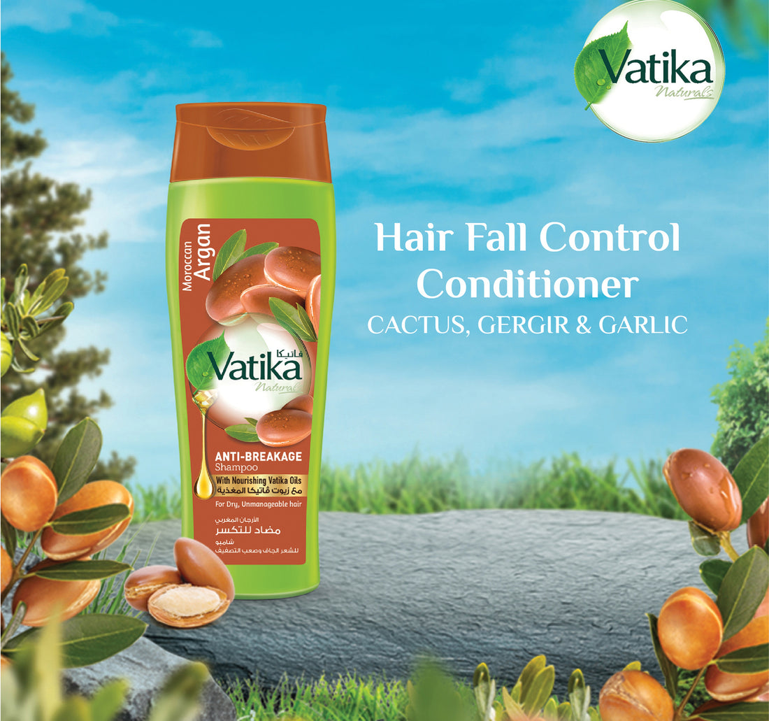 Vatika Naturals Moroccan Argan Anti-Breakage Shampoo For Dry Unmanageable Hair 400 ml