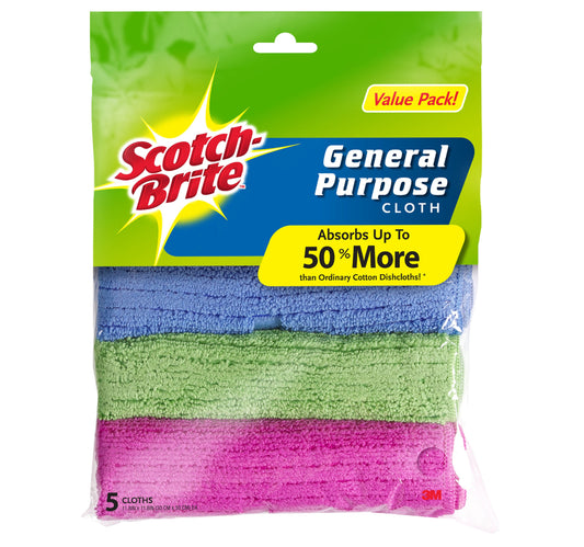 Scotch Brite Microfiber General Purpose Cloth 5 pcs