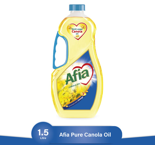 Afia Pure Canola Oil Enriched with Vitamin E 1.5 Litres