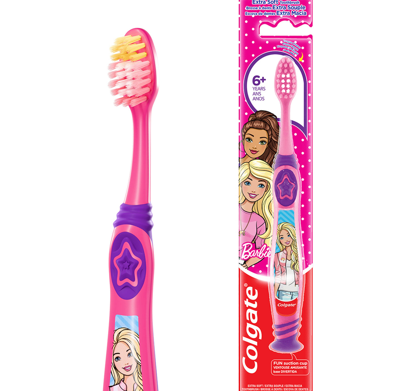 Colgate Barbie Kids Toothbrush Extra Soft For 6+ Years Assorted Colours 1 pc
