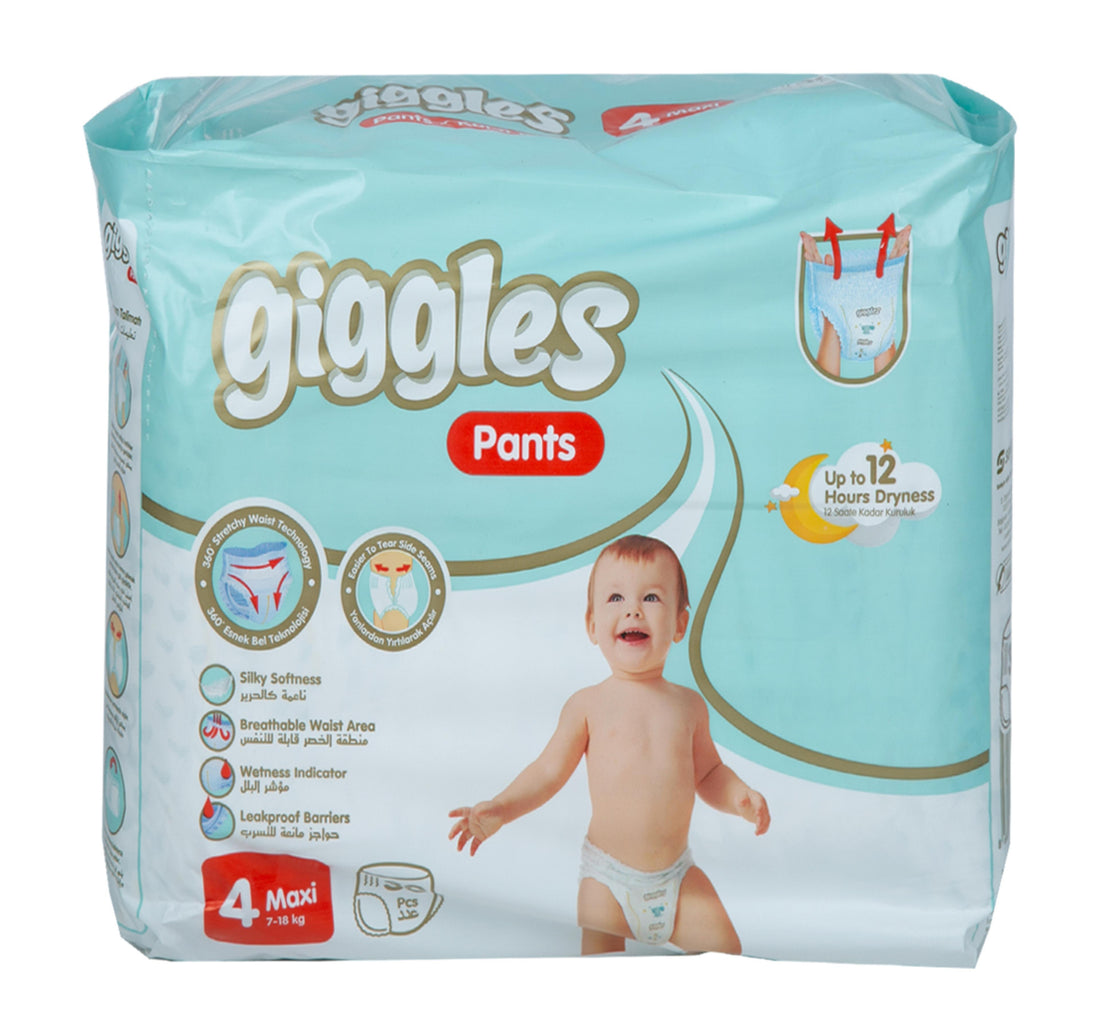 Giggles Baby Diaper Pants Maxi Size 4 7-18 kg 30pcs