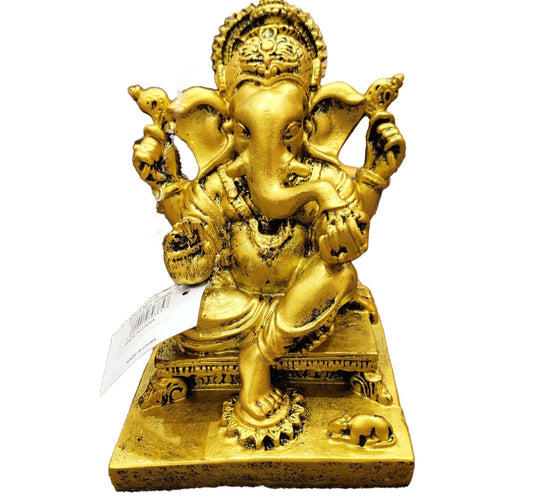 Maple Leaf Ganapathi Figurine Y-05