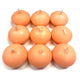Maple Leaf Scented Floating Candle Set 9pcs Orange Citrus Blossom