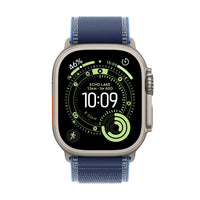 Apple Watch Ultra 3 GPS + Cellular Smartwatch, 49 mm Natural Titanium Case with Blue/Bright Blue Trail Loop (M/L), MEWU4AF/A