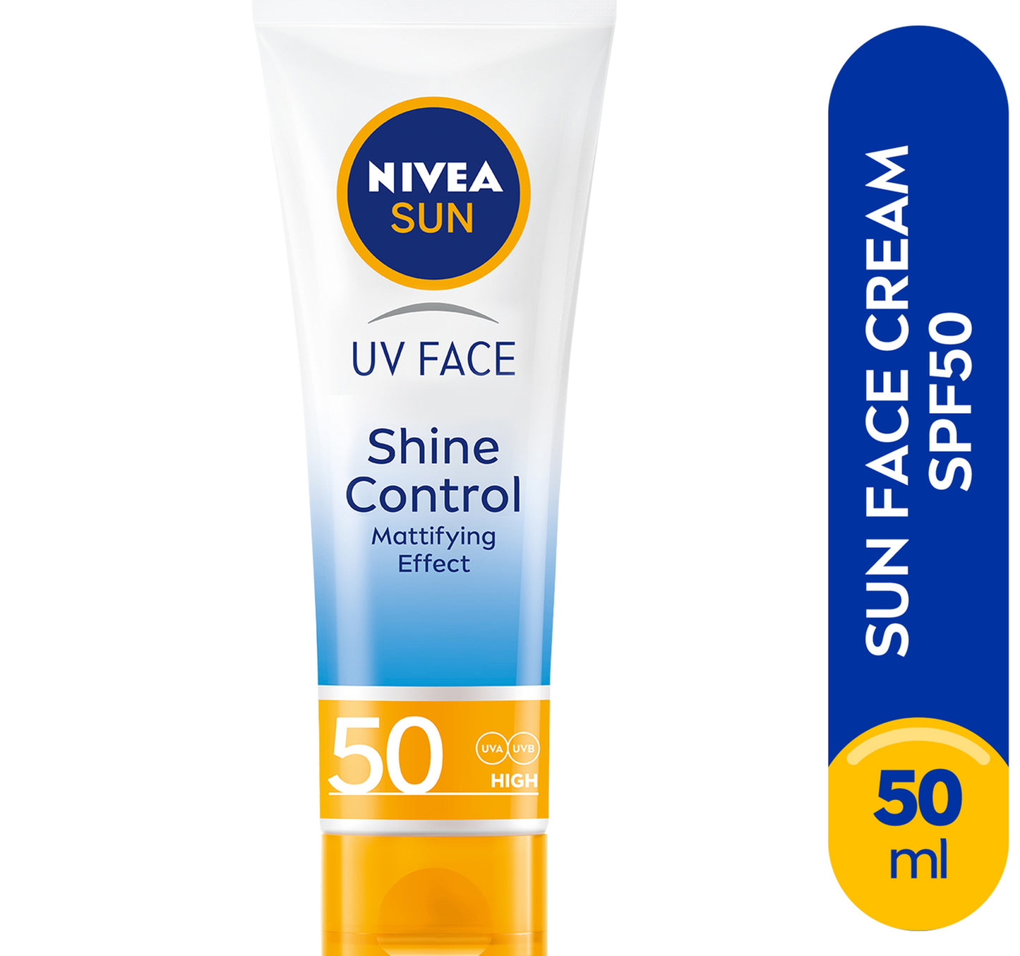 كريم نيفيا صن للتحكم في لمعان الوجه بعامل حماية 50، أنبوب كريم الوقاية من الشمس 50 مل