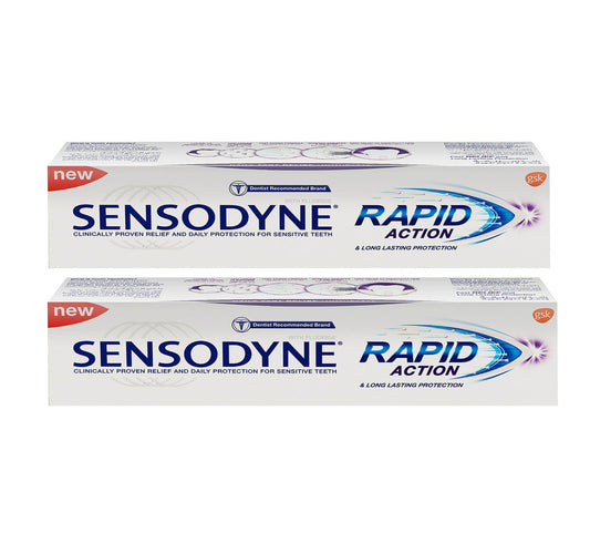 Sensodyne Rapid Action Long Lasting Protection Value Pack 2 x 75 ml