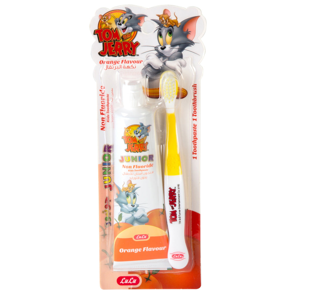 LuLu Kids Orange Flavour Toothpaste 75 g + Toothbrush 1 pc