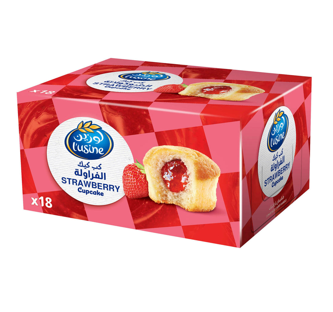 Lusine Strawberry Cupcake 18 x 30 g