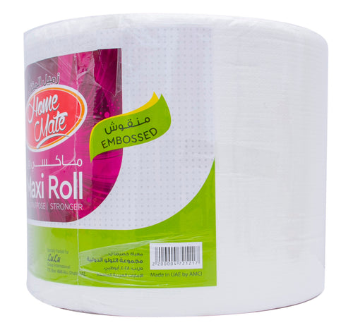 Home Mate Embossed Multipurpose Maxi Roll 1ply 300 Meter 1 Roll
