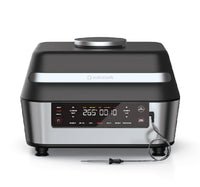 Nutricook Smart Indoor Grill and Air Fryer XL, 8.5L, 1760 W, Stainless Steel/Black, NC-AFG960